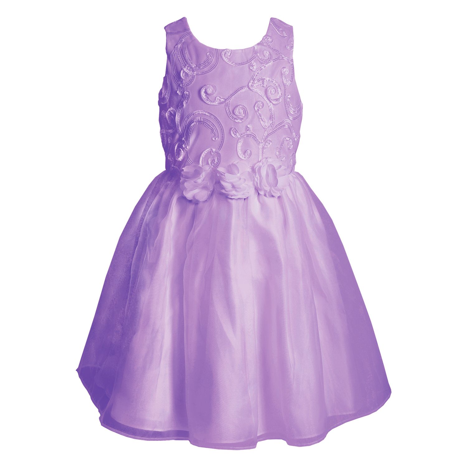 kids purple dress