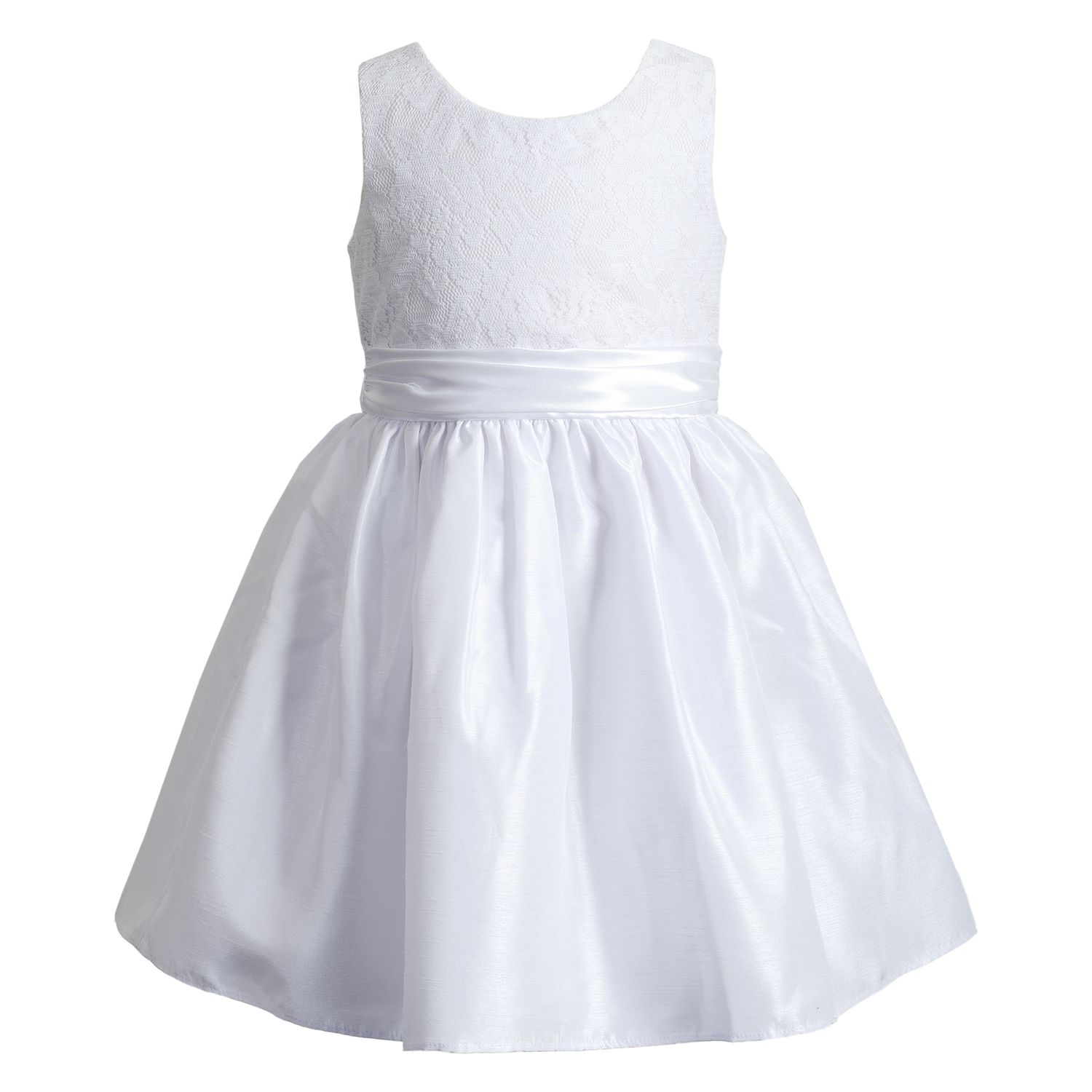 kohls girls white dress