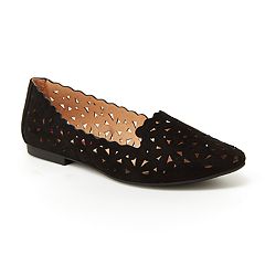 kohls womens black flats