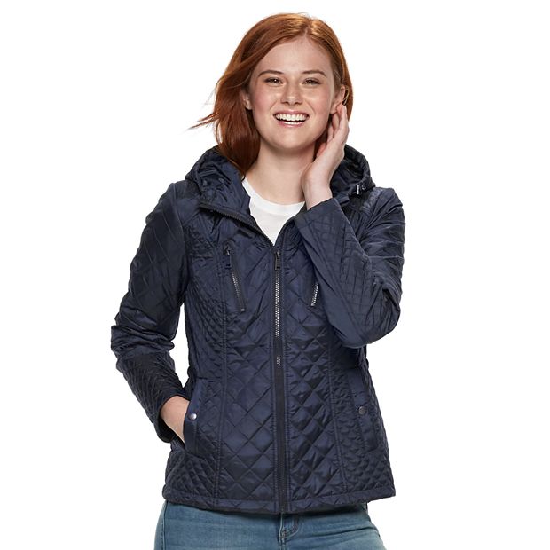 Juniors Sebby Quilted Hooded Jacket