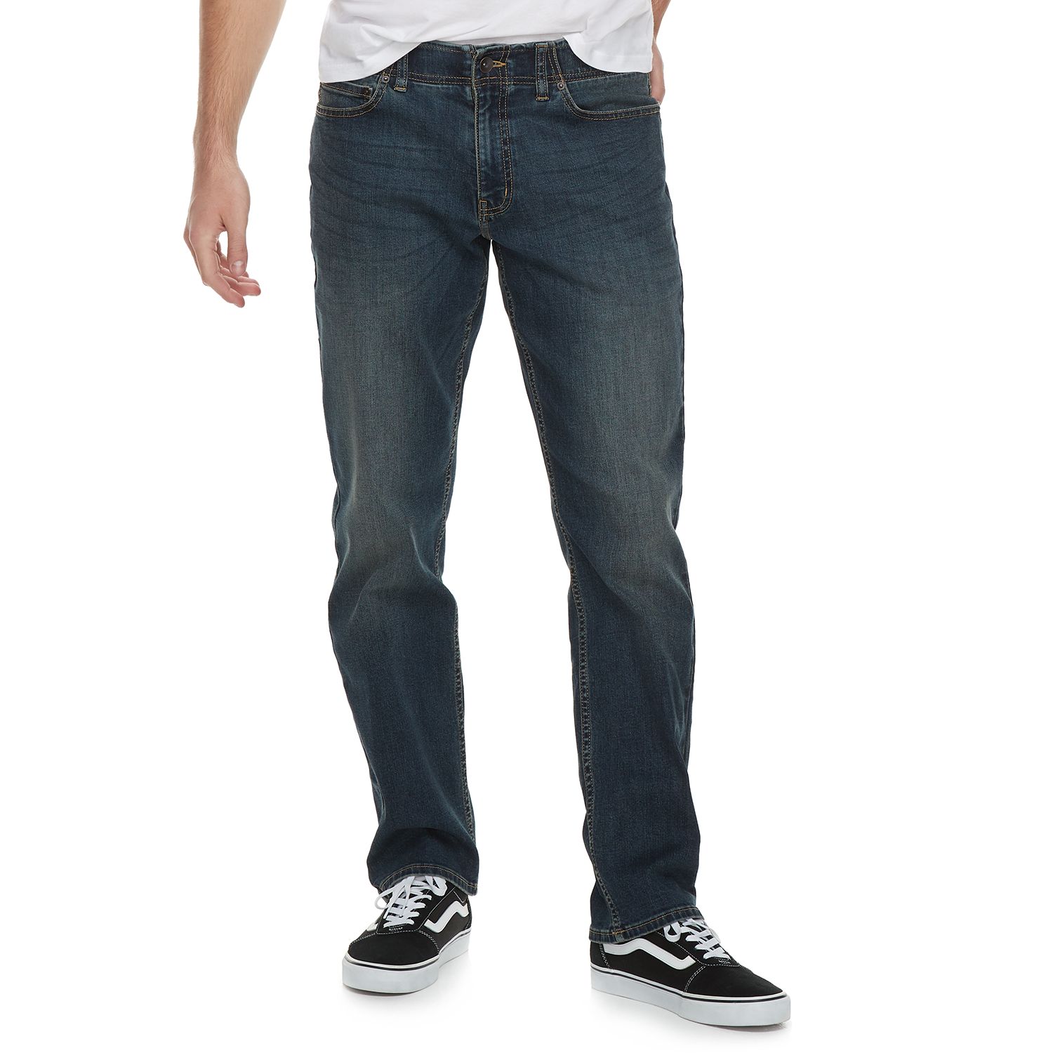 mens green stretch jeans