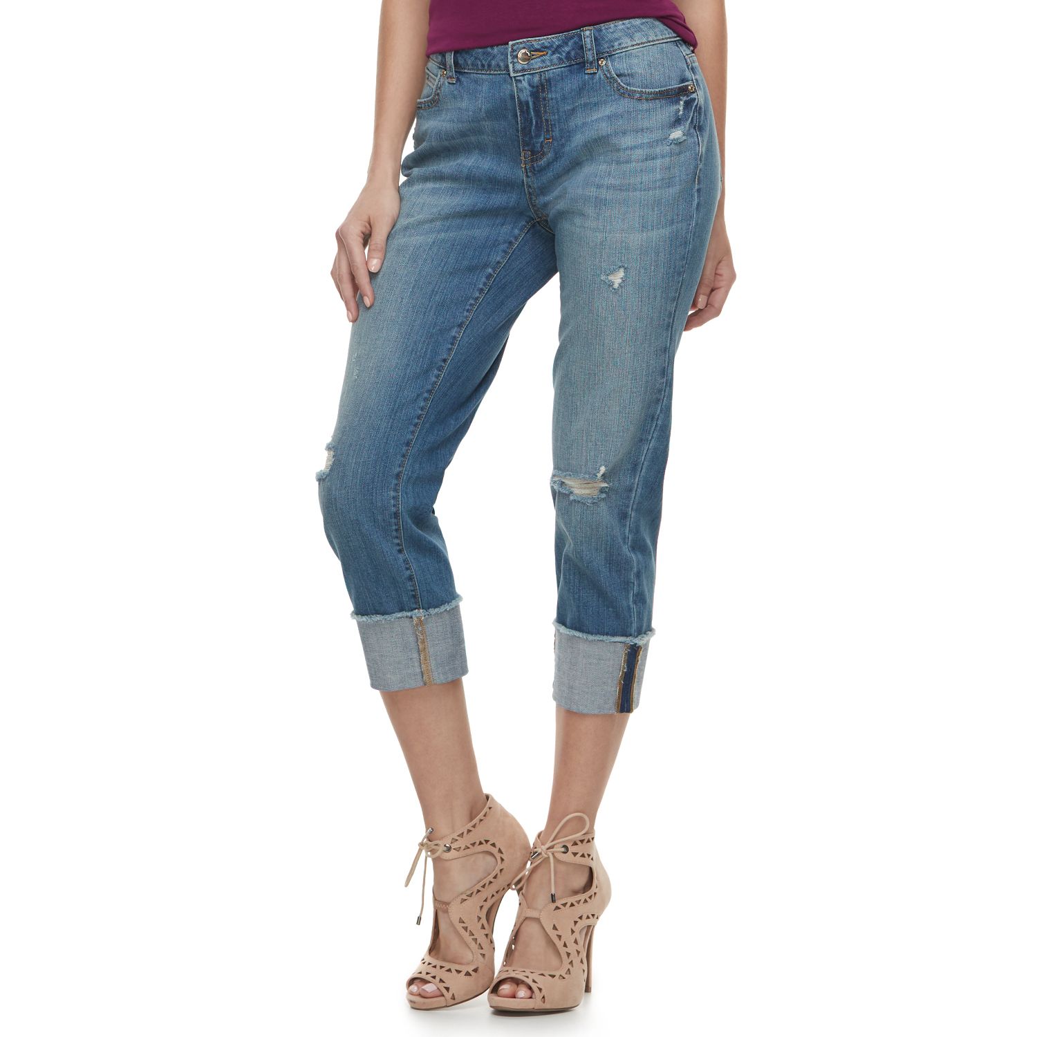 mid rise boyfriend jeans