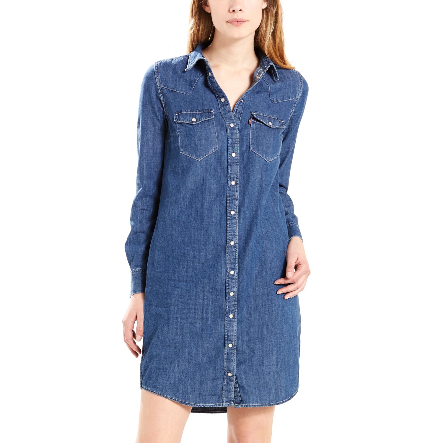 levi's womens shirt dress