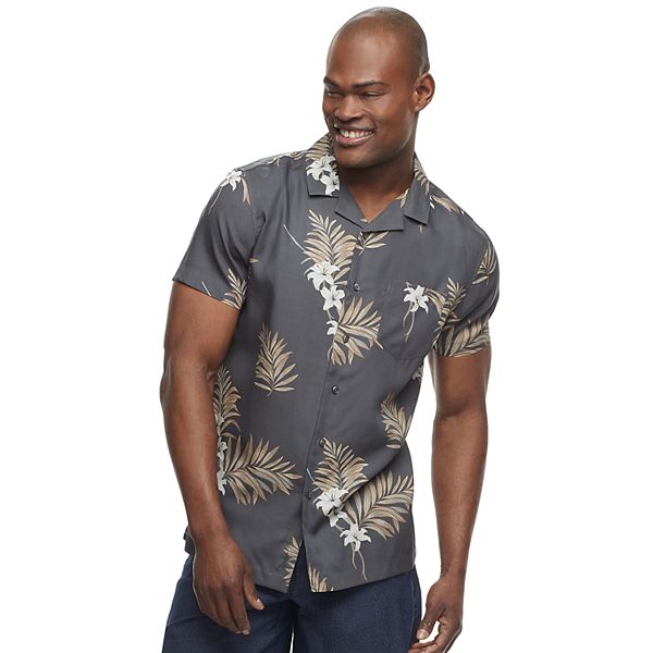 I-N-C Mens Slim Fit Resort Button Up Shirt 