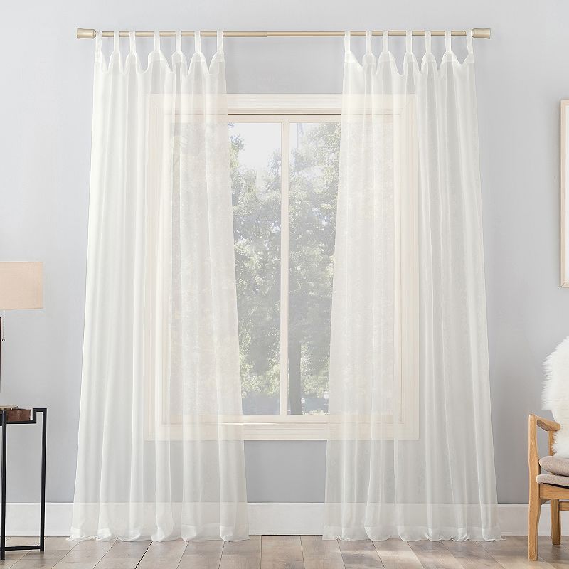 No. 918 Sheer Voile 59" x 63" Tab Top Curtain Panel