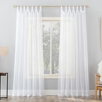 No. 918 1-Panel Emily Sheer Voile Tab Top Window Curtain