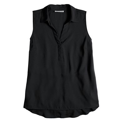 Women's Dana Buchman Sleeveless Splitneck Top