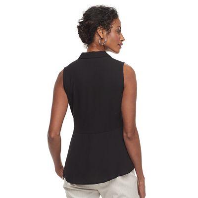 Women's Dana Buchman Sleeveless Splitneck Top