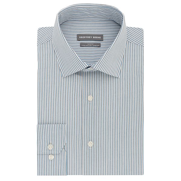 Men's Geoffrey Beene Slim-Fit Stretch Flex Spread-Collar Dress Shirt