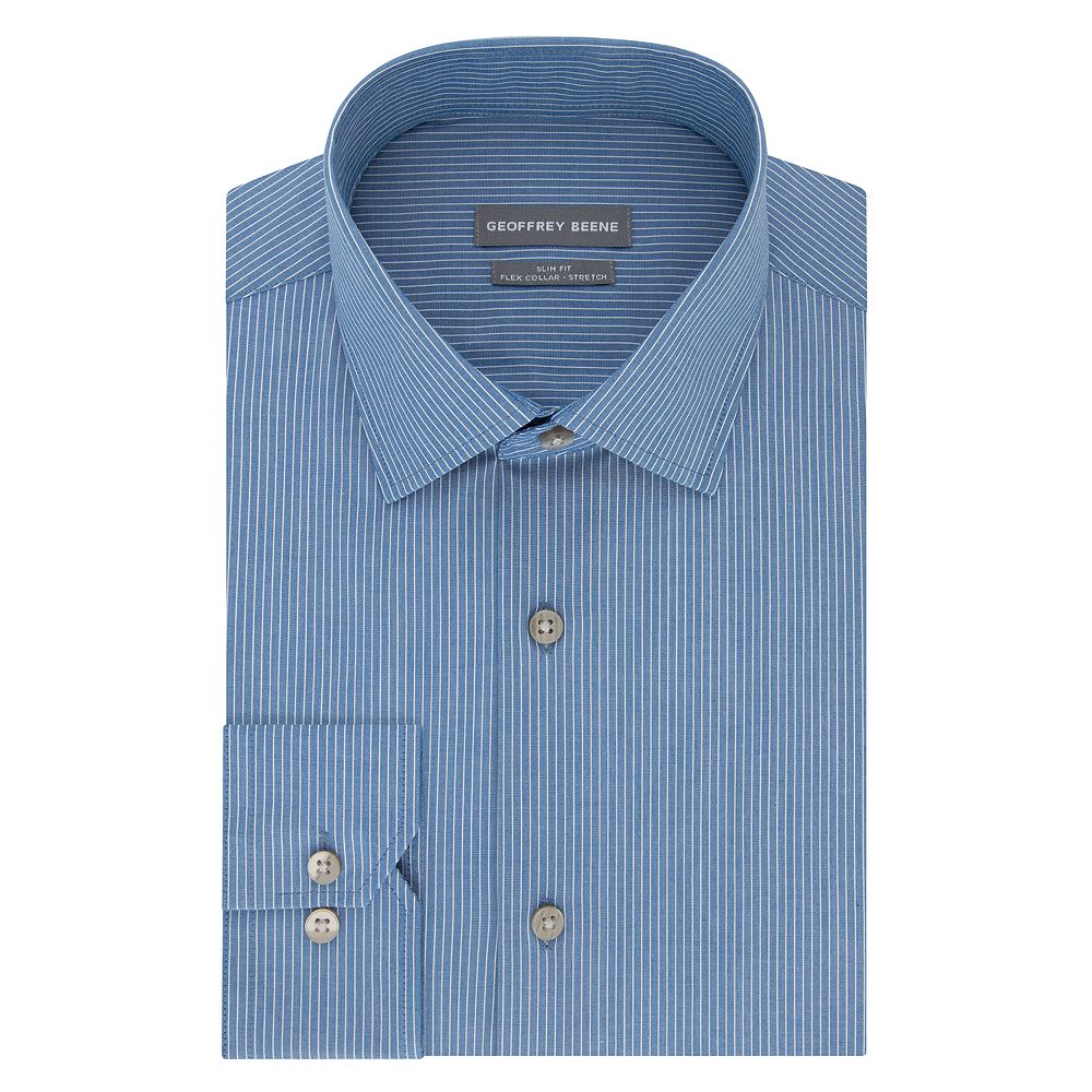 geoffrey beene fitted dress shirts William Fullest Fit Shirt in Solid Purple Oxford 17 32/33 main image 1