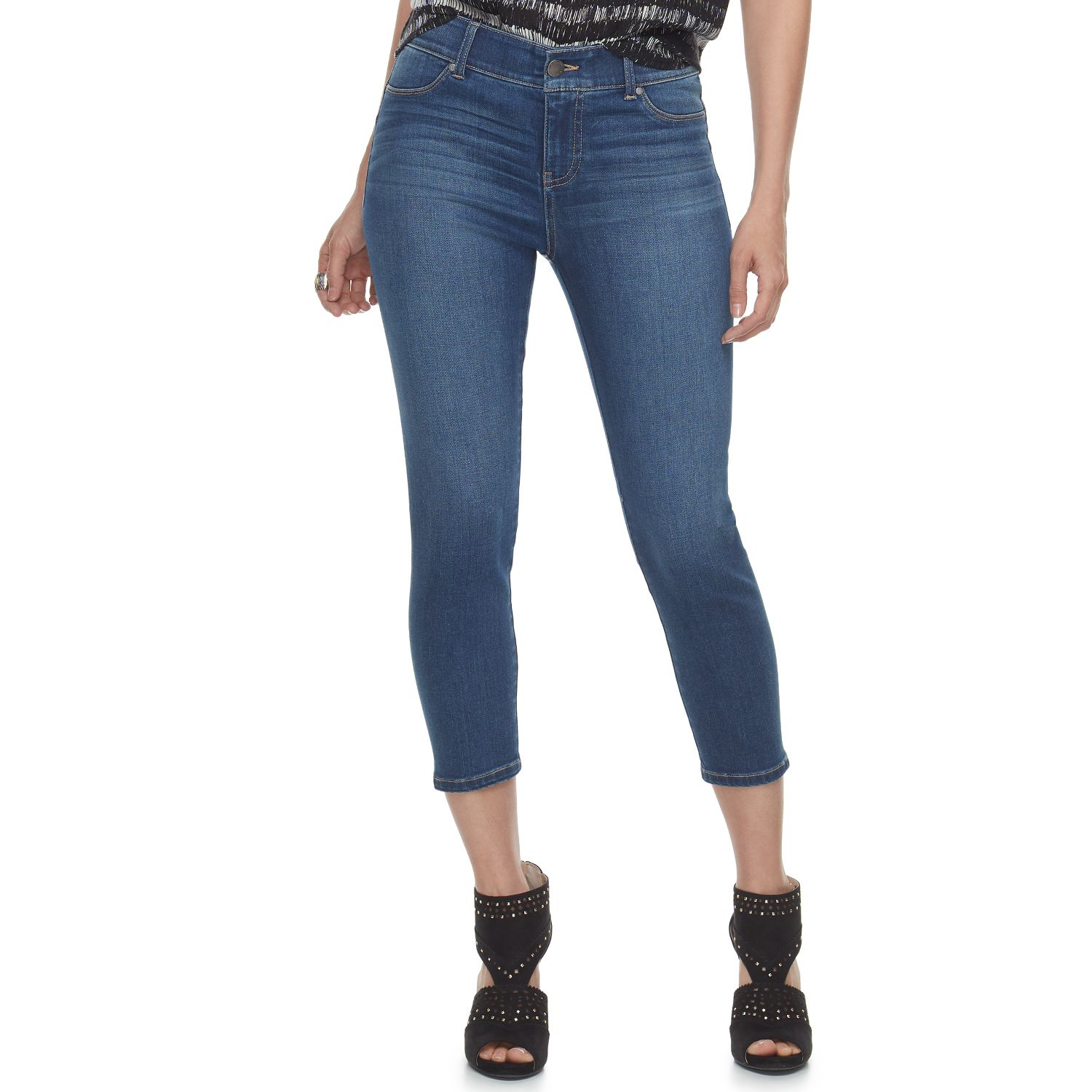 womens skinny capri jeans