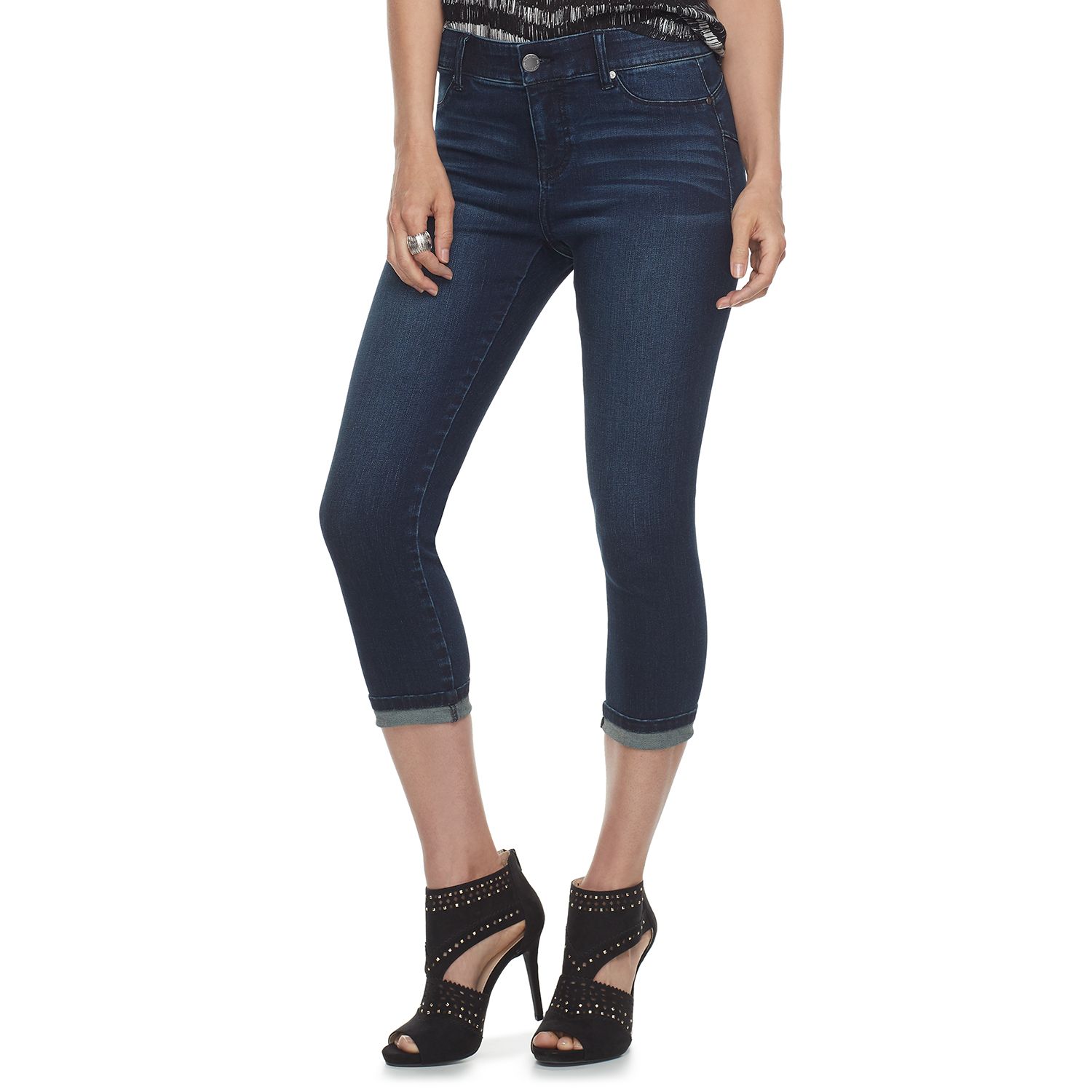 women's skinny jean capris