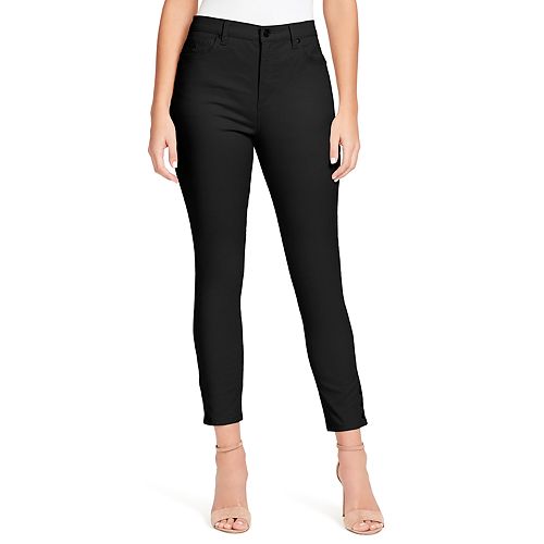 Women's Gloria Vanderbilt Amanda High Waisted Snap-Hem Skinny Ankle Jeans