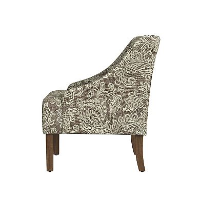 HomePop Swoop Arm Accent Chair