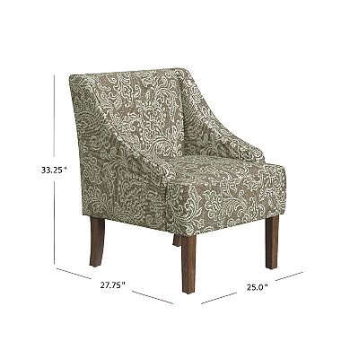 HomePop Swoop Arm Accent Chair