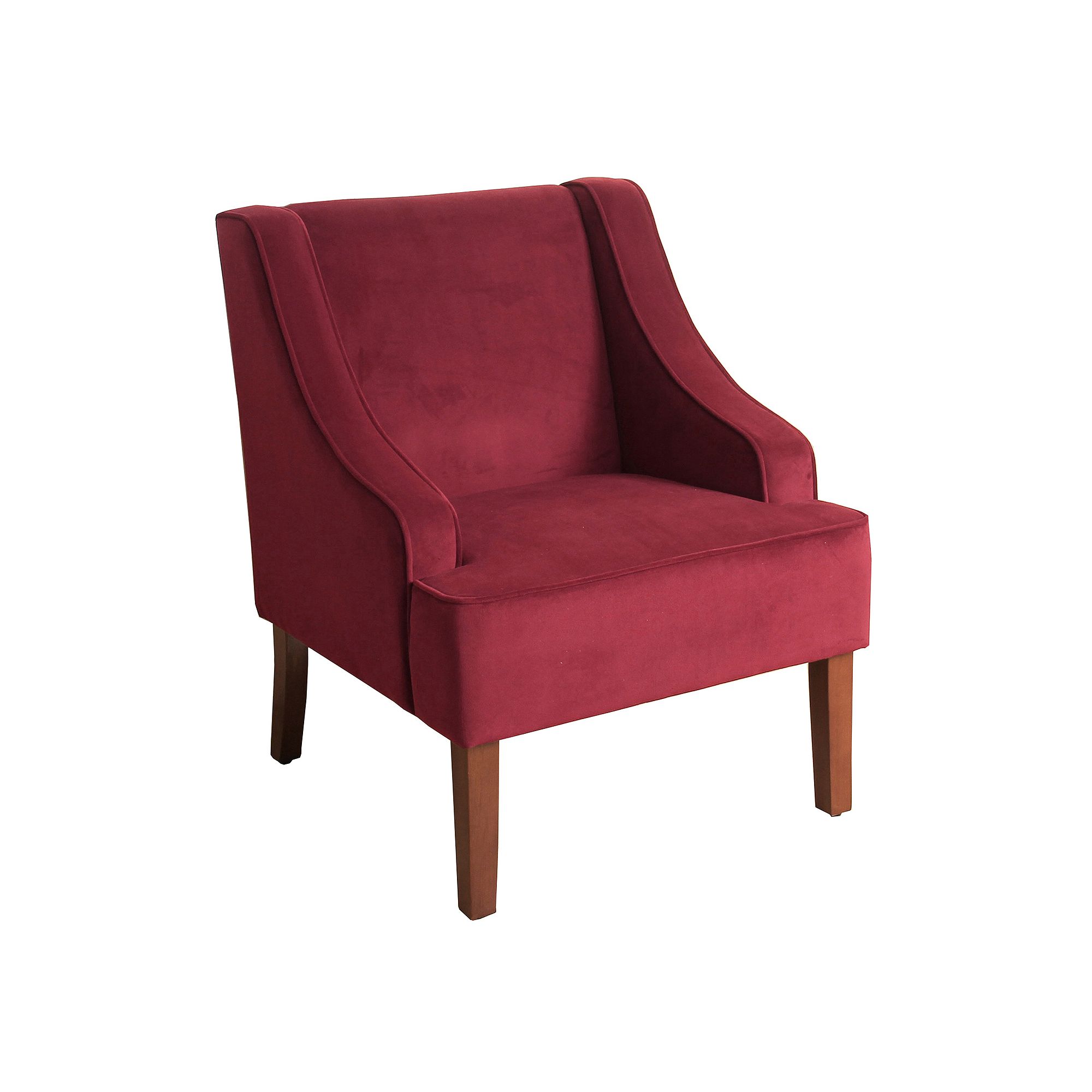 HomePop Swoop Arm Accent Chair, Pink