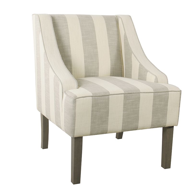 Classic Swoop Accent Armchair Gray - HomePop