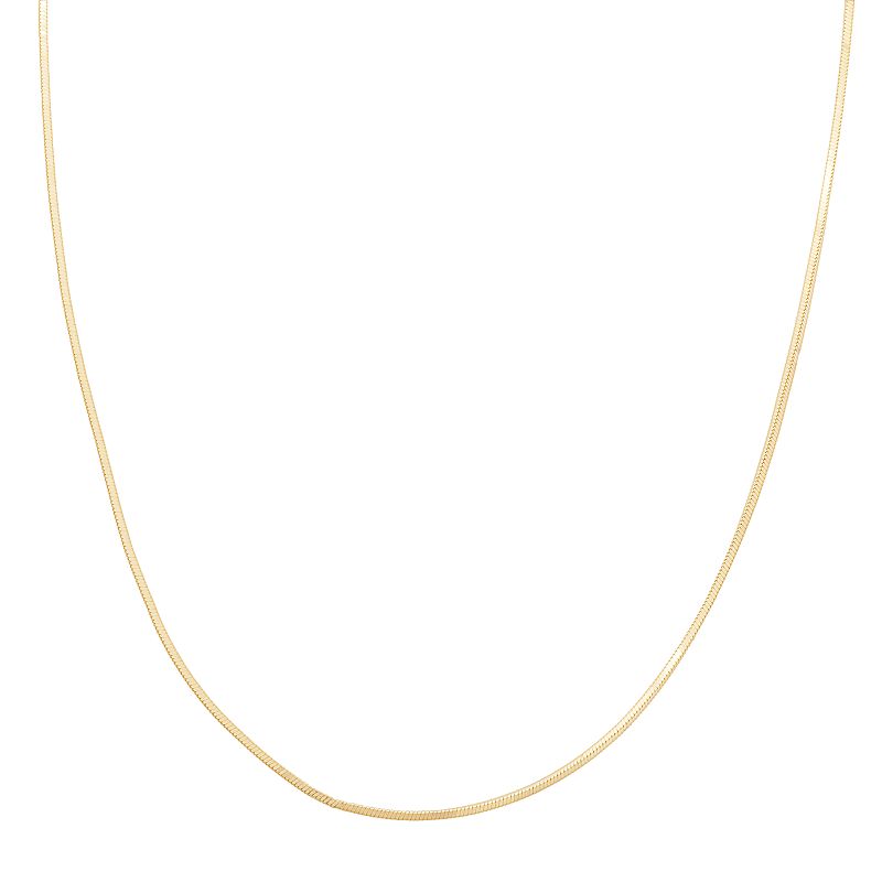 Primavera 24k Gold Over Silver Snake Chain Necklace, Womens, Size: 20, 