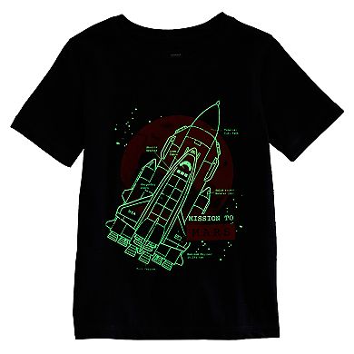 Boys 4-7x Sonoma Goods For Life® Mission to Mars Glow in the Dark Graphic Tee