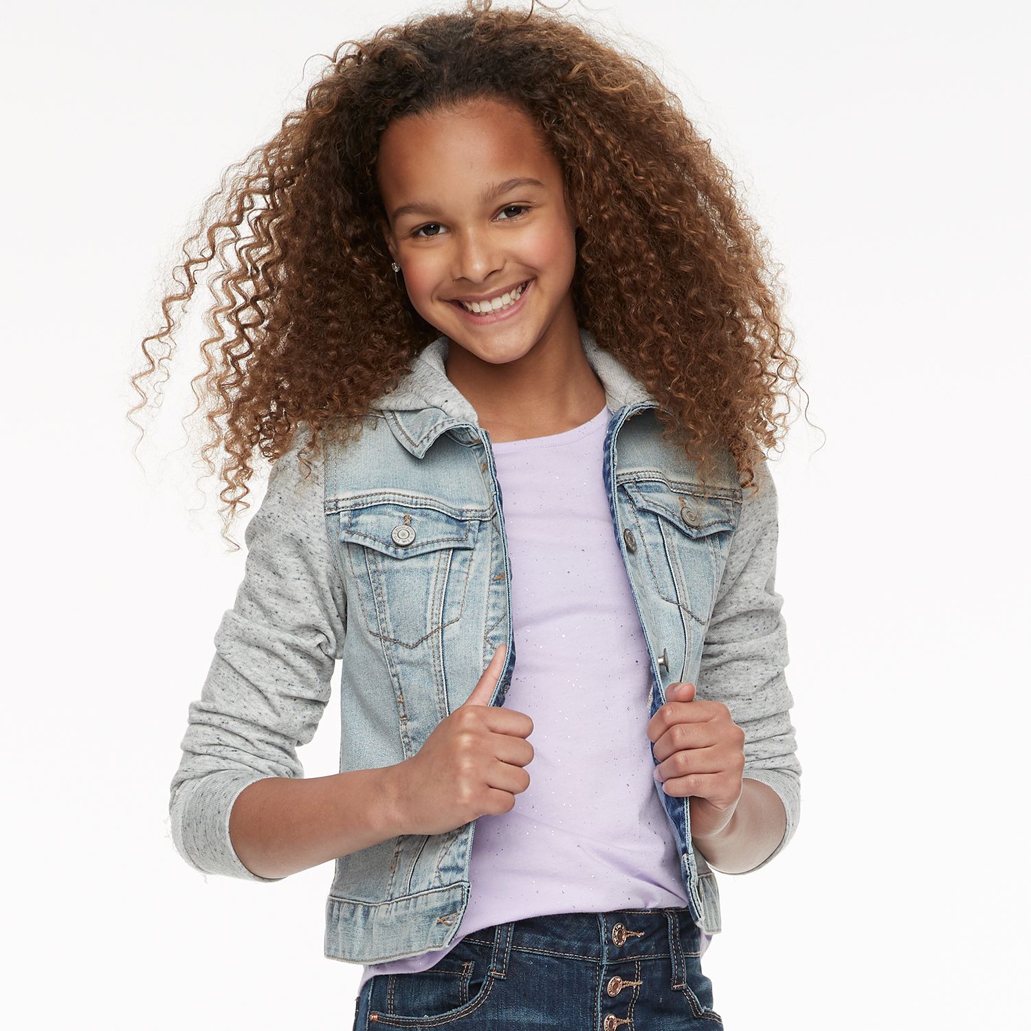 kohls girls jean jacket