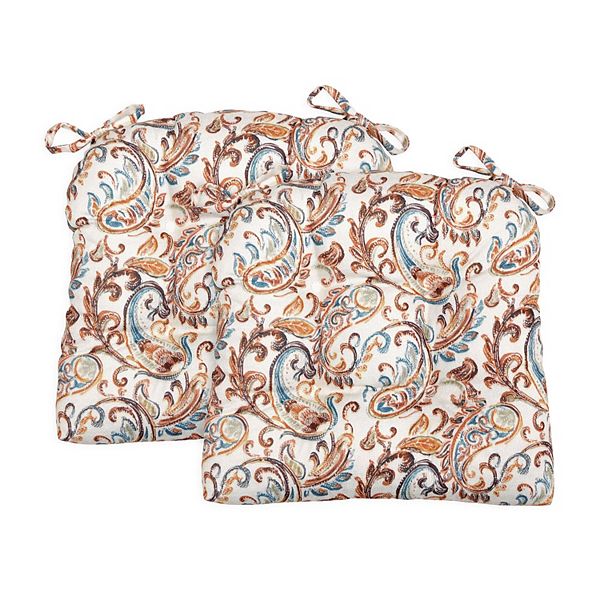 Perfect Performance Paisley Chair Pad 2pack
