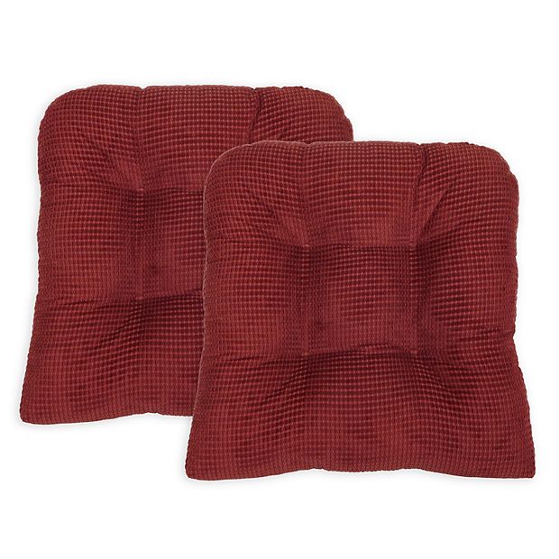 Perfect Performance Tyler Set of 2 Chair Cushions Burgundy, Red