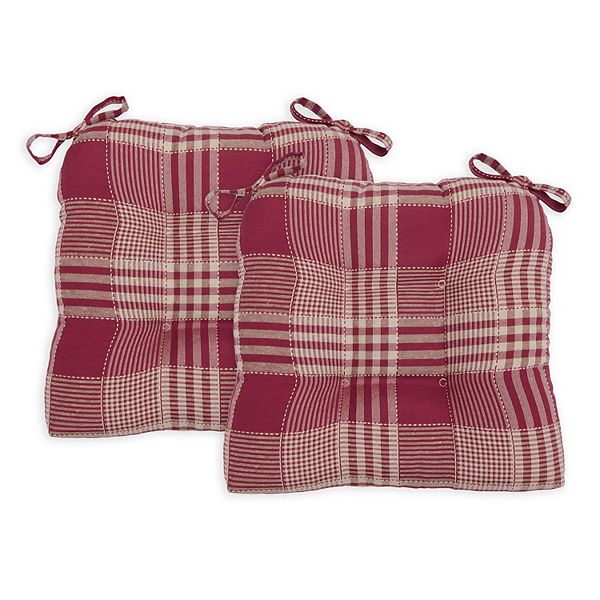 Essentials Exeter Check Chair Pad 2pack