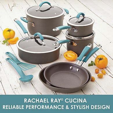 Rachael Ray Cucina 2-pc. Nonstick Hard-Anodized Skillet Set