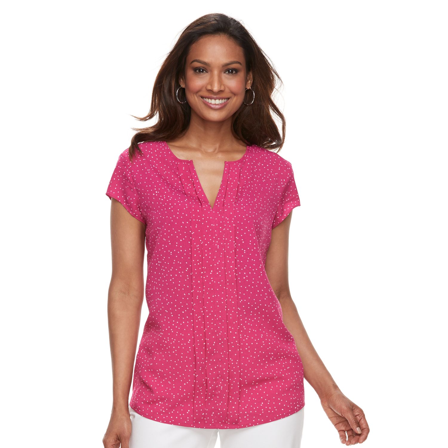 croft and barrow pleated top