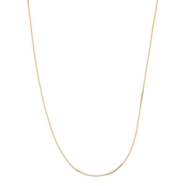 Primavera 24k Gold Over Silver Venetian Box Chain Necklace