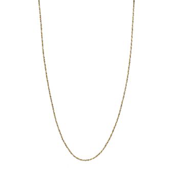 Primavera 24k Gold Over Silver Sparkle Chain Necklace