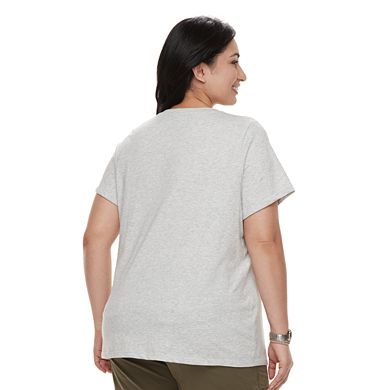 Plus Size Sonoma Goods For Life® Graphic V-Neck Tee