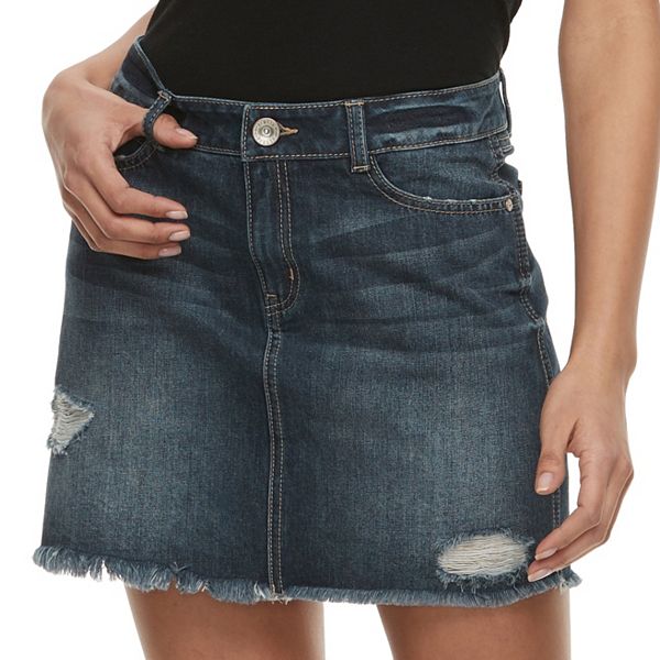 Kohls blue jean skirt sale