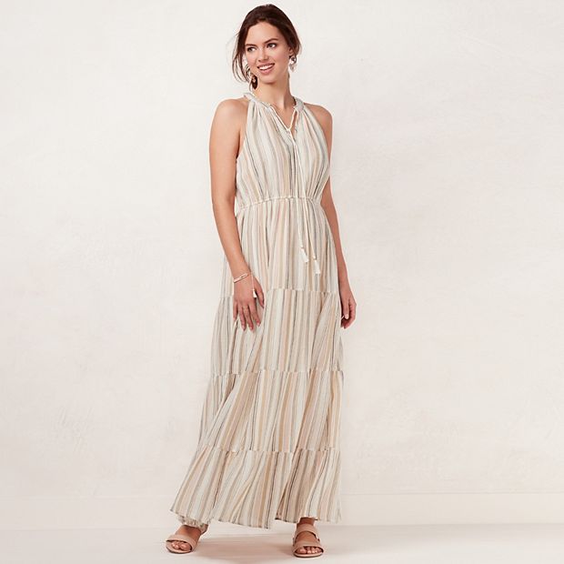 Lauren conrad halter store maxi dress