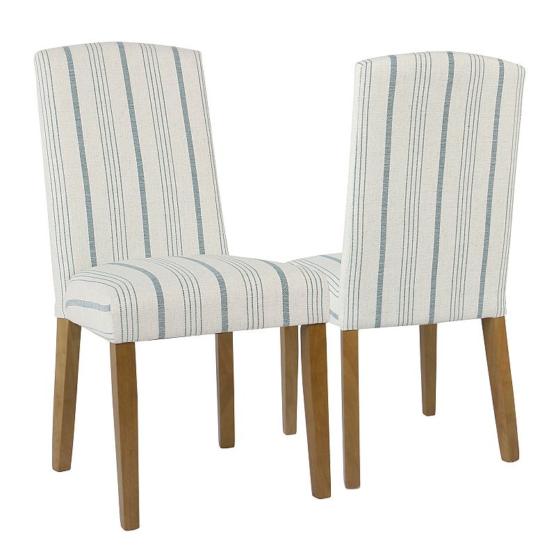 HomePop Finley Dining Chair 2-piece Set, Blue