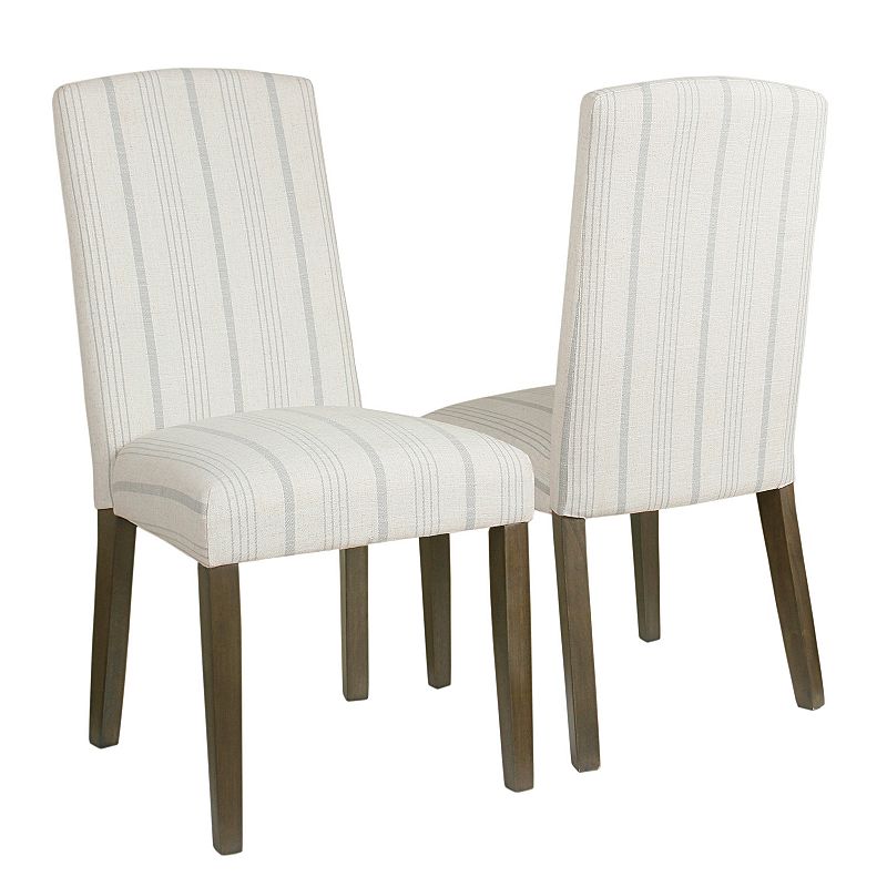 HomePop Finley Dining Chair 2-piece Set, Grey