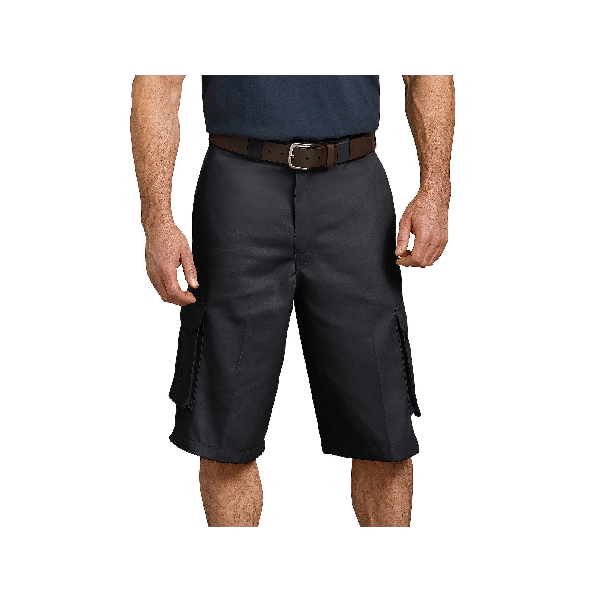 Mens Dickies Loose-Fit Cargo Shorts, Size: 44, Black