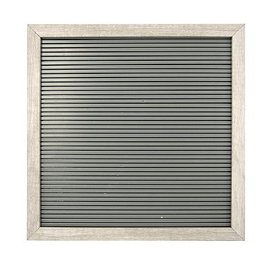 New View 12" x 12" Gray Letter Board Wall Decor 190-piece Set