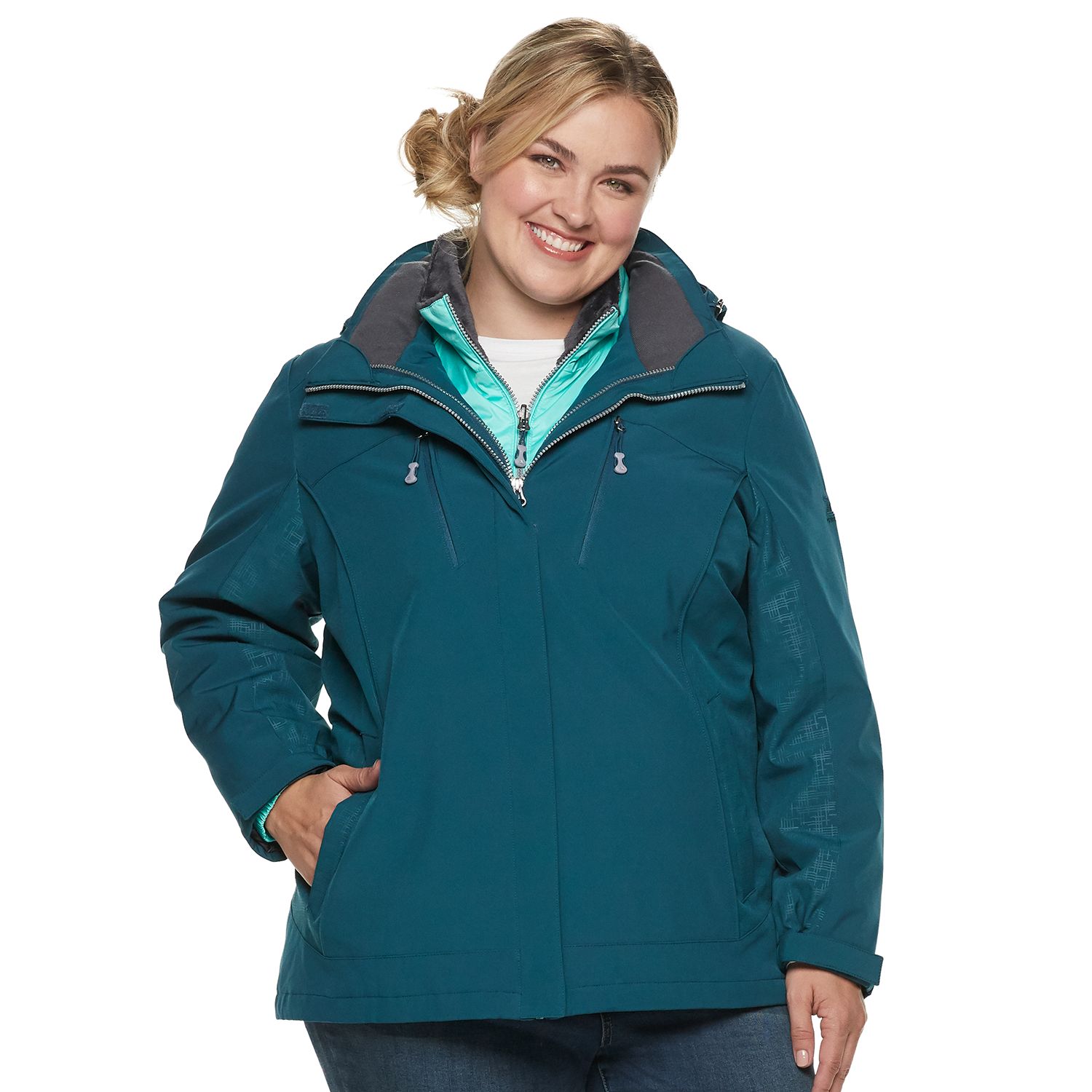 kohls womens coats plus size