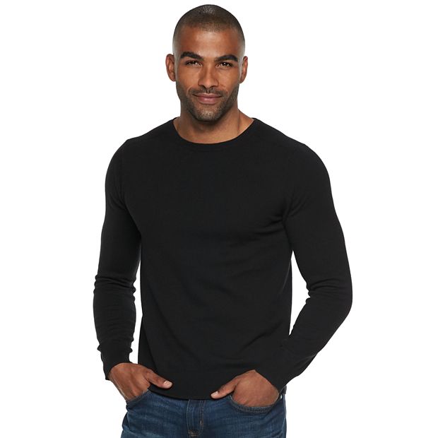 Men's Marc Anthony Slim-Fit Tuck-Stitch Crewneck Sweater