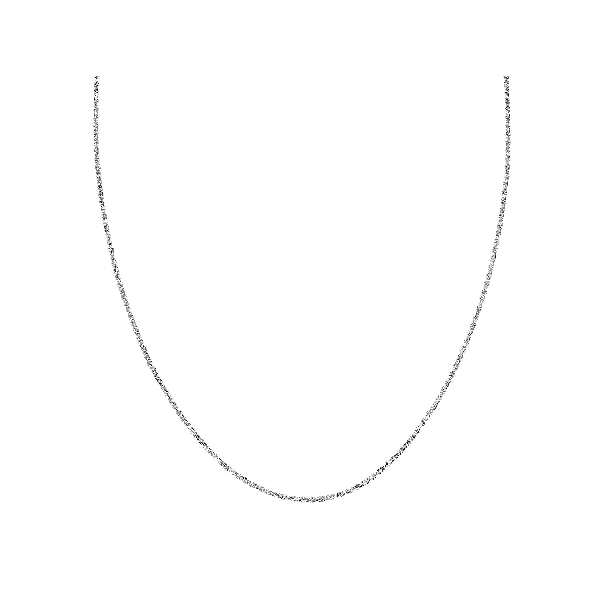PRIMROSE Sterling Silver Rope Twist Chain Necklace, Womens, Size: 16