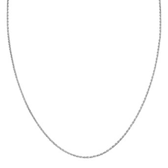 PRIMROSE Sterling Silver Rope Twist Chain Necklace