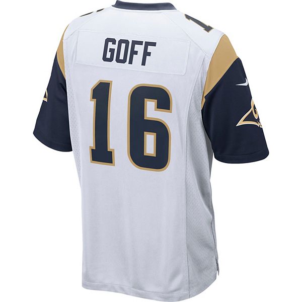 Mens Los Angeles Rams Jared Goff Nike Gold Vapor Color Rush Limited Jersey  Sz L