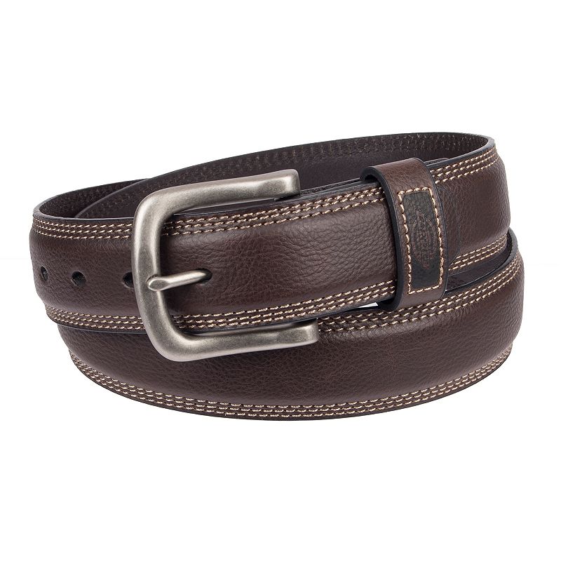 UPC 026217216454 product image for Men's Dickies Bonded-Leather Belt, Size: Medium, Brown | upcitemdb.com