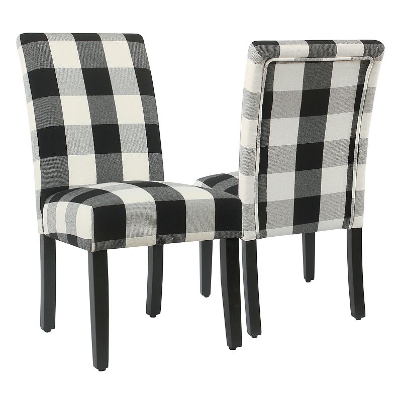 HomePop Parsons Dining Chair 2-piece Set, Black