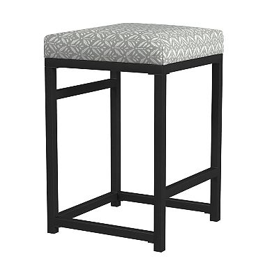 HomePop Open Back Metal Counter Stool