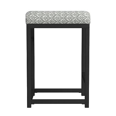 HomePop Open Back Metal Counter Stool