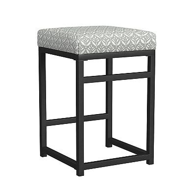 HomePop Open Back Metal Counter Stool