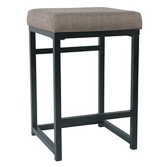 HomePop Open Back Metal Counter Stool