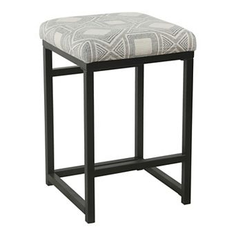 HomePop Open Back Metal Counter Stool